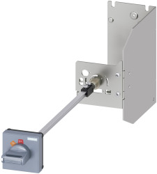 Uchwyt, 3RV, Obrotowy mechanizm sterujący sprzęgiem drzwiowym, do użytku z: Wyłącznik automatyczny, uchwyt S2