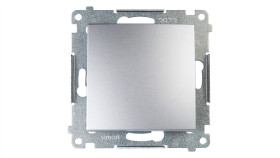 Simon 54 Przycisk Pojedynczy Srebrny Mat Dp1a.01/43