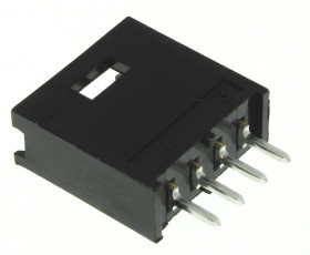 Listwa stykowa PCB 4-pinowe AMPMODU MOD II raster: 2.54 mm Prosty 1-rzędowe TE Connectivity Otwór przelotowy750 V W