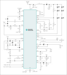 Integrated TFT Power Supply and LED Backlight Drivers