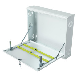 Obudowa Rack 19" 2U, 130mm, pionowa, biała