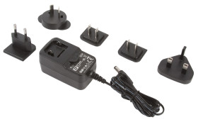 Adapter AC/DC Uwy 5V dc Iwy 2.1A Złącze 2,1 x 5,5 x 12 mm, biegun dodatni w środku 12W typ wtyczki: Wymienny