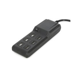 HUB 6xUSB 4.5A z wyłącznikiem i zasilaniem