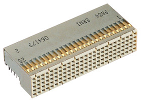 Złącze typu Backplane ERmet Series 2mm Pitch 110-pinowe 5-rzędowe Żeński, Wtłaczane Terminal, 1A ERNI