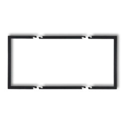 Ramka wypełniająca podwójna serii DECO czarny mat 12DRW-2