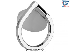 Uchwyt uniwersalny do telefonu typu pierścień srebrny