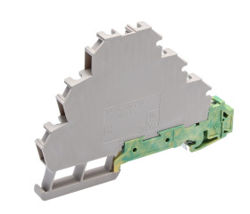 Kostka zaciskowa na szynie DIN Weidmuller poziomy: Poczwórny 26 → 12AWGŚruba W raster: 6.2mm 31A 500 V