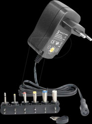 HNP12-UNIL6 Universal power supply, 12 W, 3 - 12 V, 1000 mA
