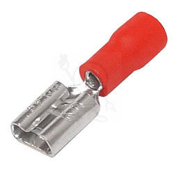 Konektor F 2,5 (6.3) izolowany czerwony KF43 519