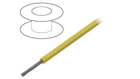 1551-Yl005 Przewód Na Rolce 30,5M Linka Cu 22Awg Pvc Żółty 1Kv