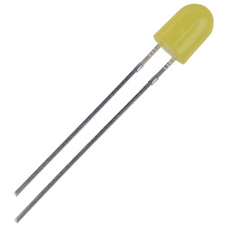 TruOpto OSY5MA5HA4B-MN 5mm 2V Yellow LED Oval Diffused 2180mcd