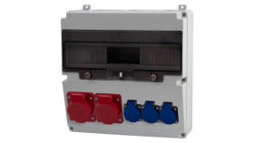 Rozdzielnica Lago 17M - Gniazda 16A 5P, 32A 5P, 3X230v /17 Modułów/