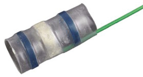 Łącznik lutowany, dł. 32mm, Ø kabla 2.8 → 6.7mm, kolor: Przezroczysty, materiał: Poliolefina, TE Connectivity