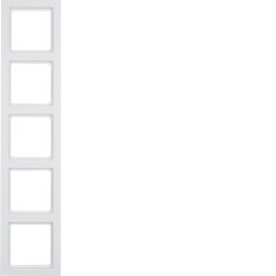 Q.3 Ramka 5-krotna, biały, aksamit