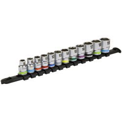 Sealey AK2660 Premier Platinum Socket Set 3/8&quot;Sq Drive 12pc