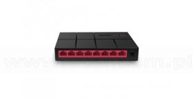 Switch niezarządzalny, 8x 10/100/1000 RJ-45, desktop (TP-Link Mercusys MS108G)
