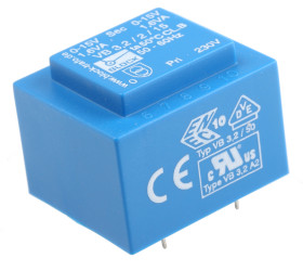 Transformator do druku 15V ac 230V ac 2 wyjścia THT 3.2VA