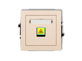 DECO Gniazdo światłowowode/optyczne pojedyncze beżowy 1DGOP-1 KARLIK