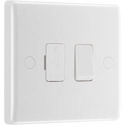 BG 851 White Nexus Moulded Switched 13A Fused Connection Unit - Flex Outlet