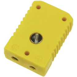 B&#x2B;B Thermo-Technik 0220 0003 Thermocouple Connectors Yellow Reverse Polarised