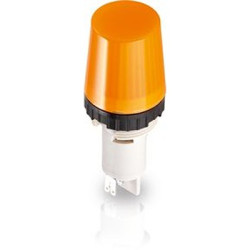 Klosz lampek do przycisku kształt: Okrągły Żółty Soczewka RAFI