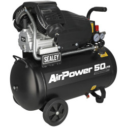 Sealey SAC5030VA 50L V-Twin Direct Drive Air Compressor 3hp