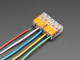 Adafruit Snap-action 5-Wire Block Connector (12-24 AWG) - Pack of 3