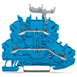 Kostka zaciskowa na szynie DIN WAGO poziomy: 2 24 → 16AWGWciskany zacisk Cage Clamp TOPJOB S