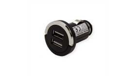 Ładowarka samochodowa, wej: 12V dc, wyj: 5V dc, USB typ A, 2.1A