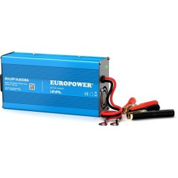 ŁADOWARKA PROSTOWNIK DO AKUMULATORÓW LiFePO4 EUROPOWER CH-LFP/12/20 14,6V 20A KONEKTOR KROKODYLEK