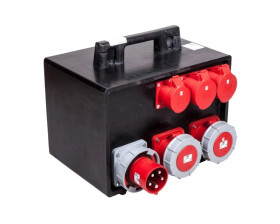 Rozdzielnica przenośna SANOK 2x63A/5P 400V 2x32A/5P 400V 2x16A/5P 400V 4xGS16A 250V 9505532W