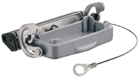 Cover cap, size A10, die-cast aluminum, longitudinal bow locking, IP65, 1665890000