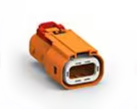 Plug, 2 pole, straight, 1 row, orange, 4-2103015-6