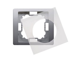 SIMON BASIC NEOS Ramka 1 pojedyncza uniwersalna z uszczelką IP44 inox metalizowany BMRC1B/21 KONTAKT SIMON