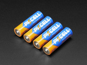 Adafruit Alkaline AA batteries (LR6) - 4 pack