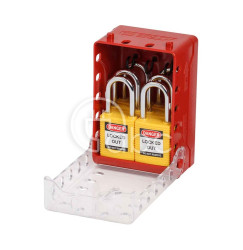 Ultra kompaktowa skrzynka blokowania grupowego LOTO + 6 żółtych kłódek, 149172