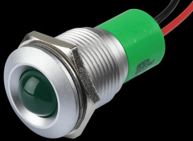 Q16P3GXXG220E Indicator LED, 220 V AC, 16 mm, wired, green/SG