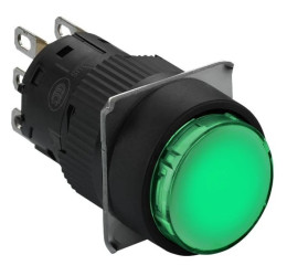 Przycisk okr. ziel. O 16, kryty z sam. powr., 1 OC XB6EAA31P