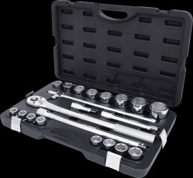 911.0721 3/4" socket set, 21 pieces, hex