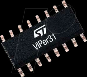 VIPER318LDTR AC/DC offline high-voltage converter, 60 KHz, 850 mA, SO-16