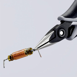 Knipex 34 52 130 ESD Precision Electronics Gripping Pliers Half Round Jaws 130mm