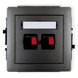 Mechanizm gniazda głośnikowego podwójnego (2,5mm2)