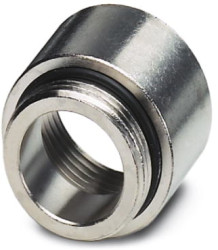 NPT adapter, (L) 33 mm, head Ø 32 mm, NBR, silver, for 1/1-M32, 1686863