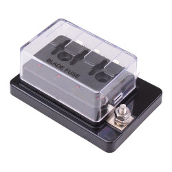 4 Way Standard Blade Compact Fuse Box with LED Indication R3-76C-01-3L104
