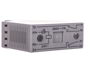 Moduł przekaźnikowy 20mm 24V DC 2p 286-312 /1szt./