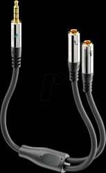 S-ACA001 3.5mm to 2x 3.5mm headset adapter cable 0.2 m