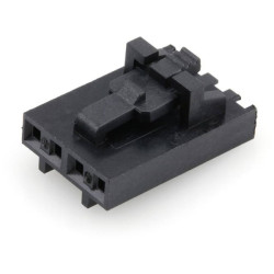 Molex 50579404 SL Crimp Housing 4 Circuits Black 2.54mm Spacing
