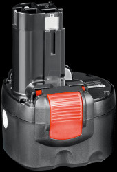 Replacement battery for BOSCH devices, 9.6 V