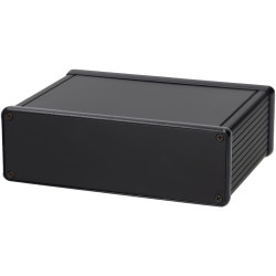 Hammond 1455T1201BK Extruded Enclosure 120X165X52 Black Anodise