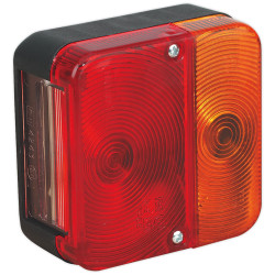 Sealey TB18 Rear Square Lamp Cluster 12v with Bulbs